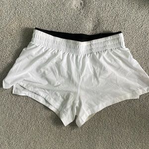 Fabletics White Running Shorts